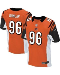 Bengals #96 Carlos Dunlap Orange Alternate Men's Stitched NFL Elite Jersey