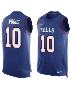 Bills #10 Robert Woods Royal Blue Team Color Men's Stitched NFL Limited Tank Top Jersey