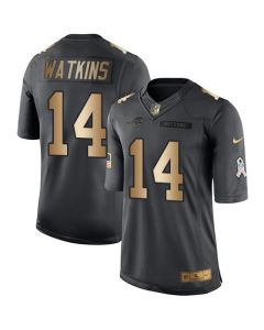 Bills #14 Sammy Watkins Black Men's Stitched NFL Limited Gold Salute To Service Jersey