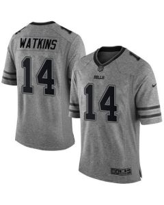 Bills #14 Sammy Watkins Gray Men's Stitched NFL Limited Gridiron Gray Jersey