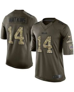 Bills #14 Sammy Watkins Green Youth Stitched NFL Limited Salute to Service Jersey