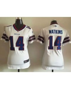 Bills #14 Sammy Watkins White Women's Stitched NFL Elite Jersey