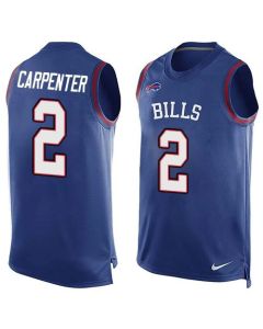 Bills #2 Dan Carpenter Royal Blue Team Color Men's Stitched NFL Limited Tank Top Jersey