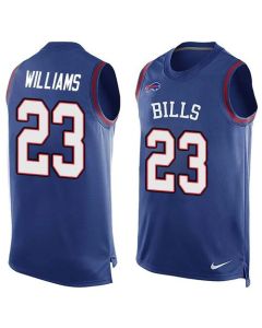 Bills #23 Aaron Williams Royal Blue Team Color Men's Stitched NFL Limited Tank Top Jersey