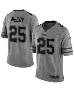 Bills #25 LeSean McCoy Gray Men's Stitched NFL Limited Gridiron Gray Jersey