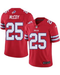 Bills #25 LeSean McCoy Red Youth Stitched NFL Limited Rush Jersey