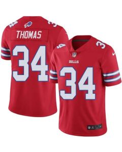 Bills #34 Thurman Thomas Red Men's Stitched NFL Elite Rush Jersey