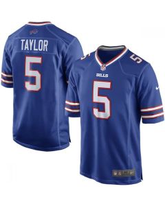 Bills #5 Tyrod Taylor Blue Men's Stitched NFL Elite Rush Jersey
