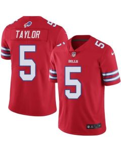 Bills #5 Tyrod Taylor Red Men's Stitched NFL Elite Rush Jersey