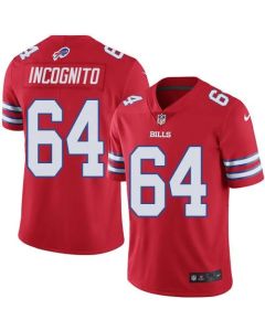 Bills #64 Richie Incognito Red Men's Stitched NFL Elite Rush Jersey
