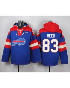 Bills #83 Andre Reed Royal Blue Player Pullover NFL Hoodie