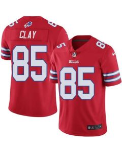 Bills #85 Charles Clay Red Men's Stitched NFL Elite Rush Jersey
