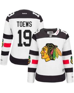 Blackhawks #19 Jonathan Toews White 2016 Stadium Series Women's Stitched NHL Jersey