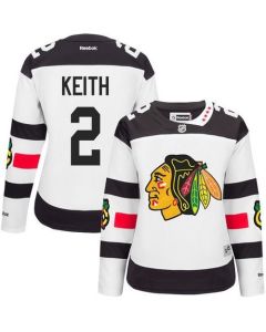 Blackhawks #2 Duncan Keith White 2016 Stadium Series Women's Stitched NHL Jersey