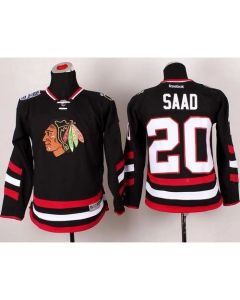 Blackhawks #20 Brandon Saad Black 2014 Stadium Series Stitched Youth NHL Jersey
