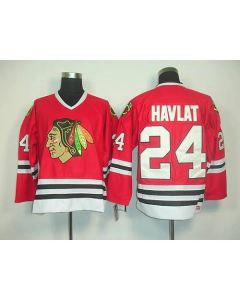 Blackhawks #24 Martin Havlat Red CCM Throwback Stitched NHL Jersey