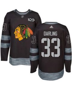 Blackhawks #33 Scott Darling Black 1917-2017 100th Anniversary Stitched NHL Jersey