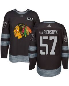 Blackhawks #57 Trevor Van Riemsdyk Black 1917-2017 100th Anniversary Stitched NHL Jersey