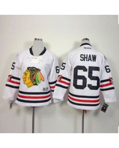 Blackhawks #65 Andrew Shaw White 2015 Winter Classic Stitched Youth NHL Jersey