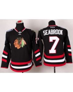 Blackhawks #7 Brent Seabrook Black 2014 Stadium Series Stitched Youth NHL Jersey