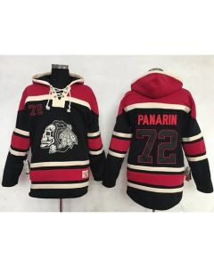 Blackhawks #72 Artemi Panarin Black Sawyer Hooded Sweatshirt Stitched NHL Jersey