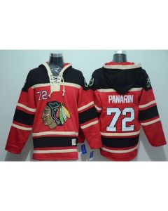 Blackhawks #72 Artemi Panarin Red Sawyer Hooded Sweatshirt Stitched NHL Jersey