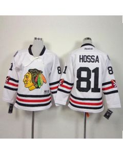 Blackhawks #81 Marian Hossa White 2015 Winter Classic Stitched Youth NHL Jersey
