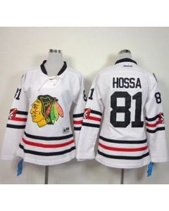Blackhawks #81 Marian Hossa White 2015 Winter Classic Women's Stitched NHL Jersey