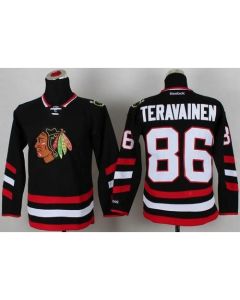 Blackhawks #86 Teuvo Teravainen Black 2014 Stadium Series Stitched Youth NHL Jersey