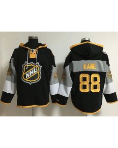 Blackhawks #88 Patrick Kane Black 2016 All Star NHL Hoodie