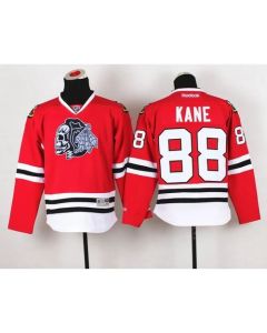 Blackhawks #88 Patrick Kane Red(White Skull) Stitched Youth NHL Jersey