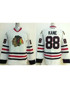 Blackhawks #88 Patrick Kane Stitched White Youth NHL Jersey