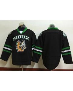 Blackhawks Blank Black Sioux Stitched NHL Jersey