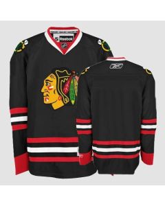 Blackhawks Blank Black Stitched Youth NHL Jersey