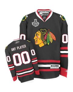 Blackhawks New Third Personalized Authentic Black Stanley Cup Finals NHL Jersey (S-3XL)