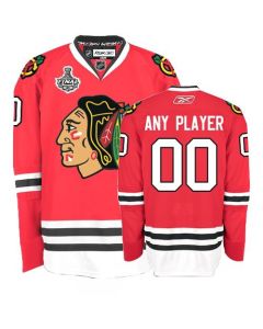 Blackhawks Personalized Authentic Red Stanley Cup Finals NHL Jersey (S-3XL)