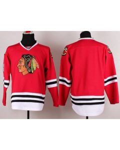 Blackhawks Stitched Blank Red NHL Jersey