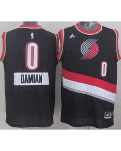 Blazers #0 Damian Lillard Black 2014-15 Christmas Day Stitched NBA Jersey