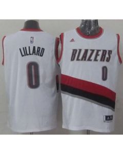 Blazers #0 Damian Lillard White Home Stitched NBA Jersey