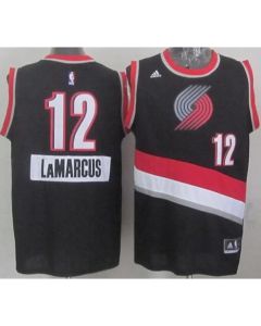 Blazers #12 Lamarcus Aldridge Black 2014-15 Christmas Day Stitched NBA Jersey