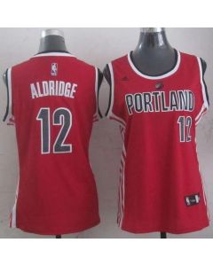 Blazers #12 Lamarcus Aldridge Red Women's Alternative Stitched NBA Jersey