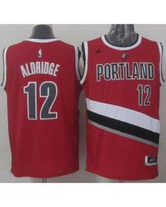 Blazers #12 LaMarcus Aldridge Stitched Red NBA Jersey