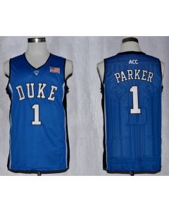 Blue Devils #1 Jabari Parker Blue Basketball Stitched NCAA Jersey