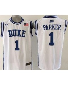 Blue Devils #1 Jabari Parker White Basketball New Stitched NCAA Jersey