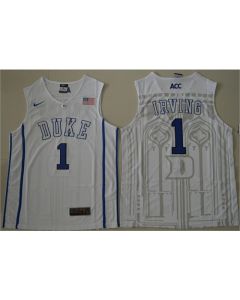 Blue Devils #1 Kyrie Irving White Basketball Stitched NCAA Jersey