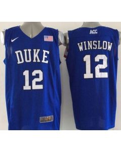 Blue Devils #12 Justise Winslow Royal Blue Basketball Elite Stitched NCAA Jersey