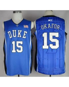 Blue Devils #15 Jahlil Okafor Blue Basketball Stitched NCAA Jersey