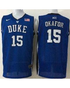 Blue Devils #15 Jahlil Okafor Royal Blue Basketball Stitched NCAA Jersey