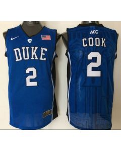 Blue Devils #2 Quinn Cook Blue Basketball Stitched NCAA Jersey