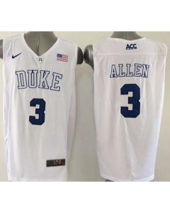Blue Devils #3 Grayson Allen White Basketball Elite Stitched NCAA Jersey